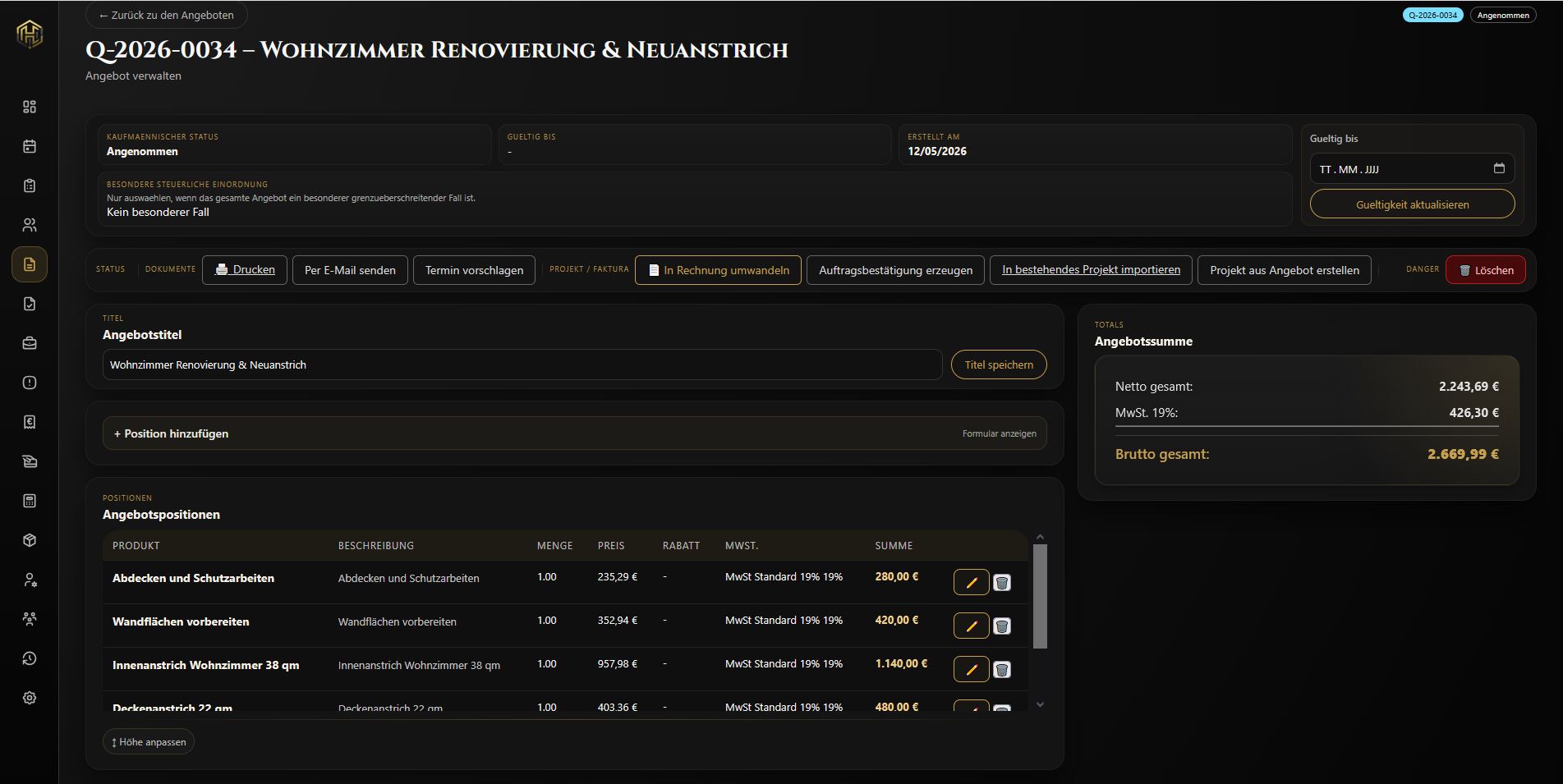 Angebot in Haegent Core
